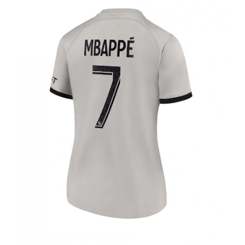 Paris Saint-Germain Kylian Mbappe #7 Bortedrakt Kvinner 2022-23 Kortermet Paris Saint-Germain Kylian Mbappe #7 Bortedrakt Kvinner 2022-23 Kortermet